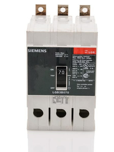 Siemens LGB3B070B - 70A 3 Pole Molded Case Circuit Breaker