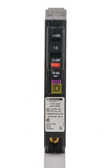 Square D QO115PDF - 15A Dual Function Miniature Circuit Breaker