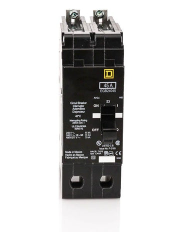 Square D EGB24045 - 45A 2 Pole Miniature Circuit Breaker