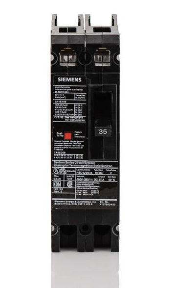 Siemens HED42B035 - 35A 2 Pole Molded Case Circuit Breaker