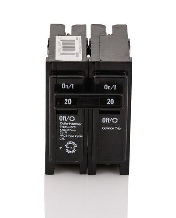Eaton / Cutler-Hammer CL220 - 20A 2 Pole Miniature Circuit Breaker