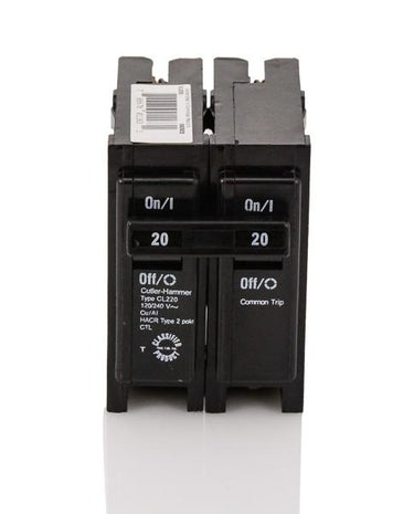 Eaton / Cutler-Hammer CL220 - 20A 2 Pole Miniature Circuit Breaker