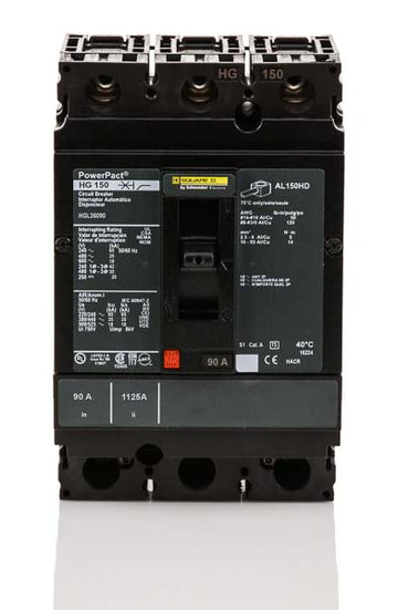Square D HGL36090 - 90A 3 Pole Molded Case Circuit Breaker