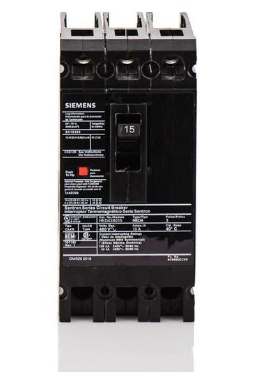 Siemens HED43B015L - 15A 3 Pole Molded Case Circuit Breaker