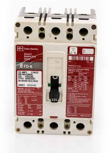 Eaton / Cutler-Hammer FD3225KL-R - 225A 3 Pole Molded Case Switch