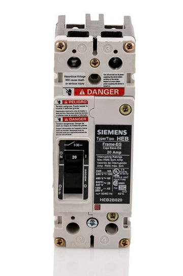 Siemens HEB2B020B - 20A 2 Pole Molded Case Circuit Breaker