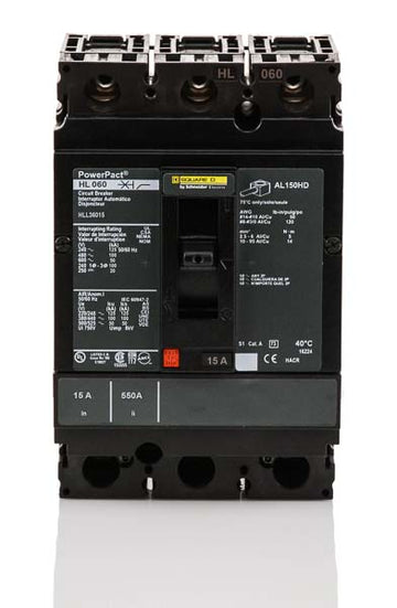 Square D HLL36015 - 15A 3 Pole Molded Case Circuit Breaker