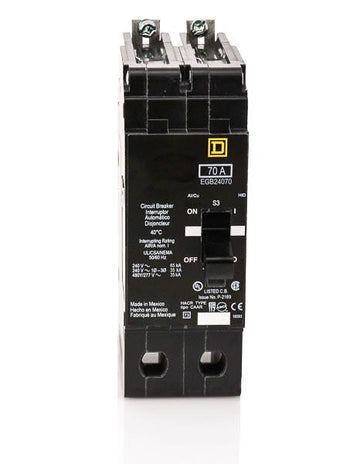 Square D EGB24070 - 70A 2 Pole Molded Case Circuit Breaker