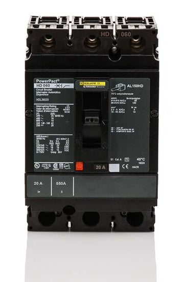 Schneider Electric HDL36020 - 20A 3 Pole Molded Case Circuit Breaker
