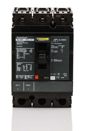Square D HLL36025 - 25A 3 Pole Molded Case Circuit Breaker