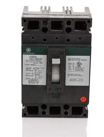ABB / General Electric THED136080WL - 80A 3 Pole Molded Case Circuit Breaker