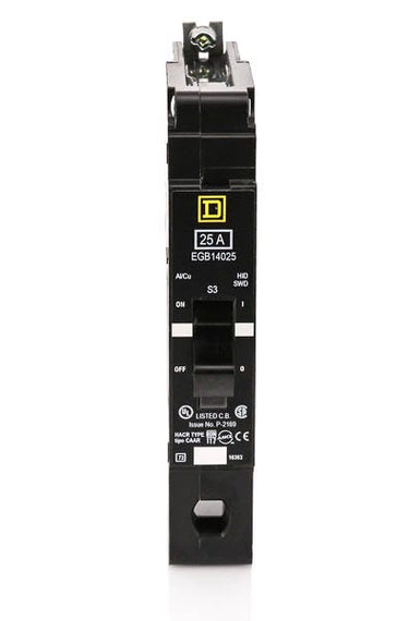 Square D EGB14025 - 25A 1 Pole Miniature Circuit Breaker