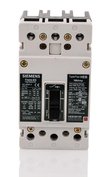 Siemens HEB3B100B - 100A 3 Pole Molded Case Circuit Breaker