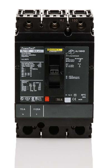 Square D HJL36070 - 70A 3 Pole Molded Case Circuit Breaker