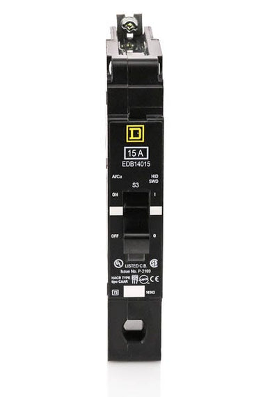 Square D EDB14015 - 15A 1 Pole Miniature Circuit Breaker