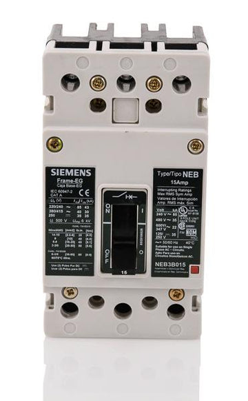 Siemens NEB3B015B 3 Pole Circuit Breaker