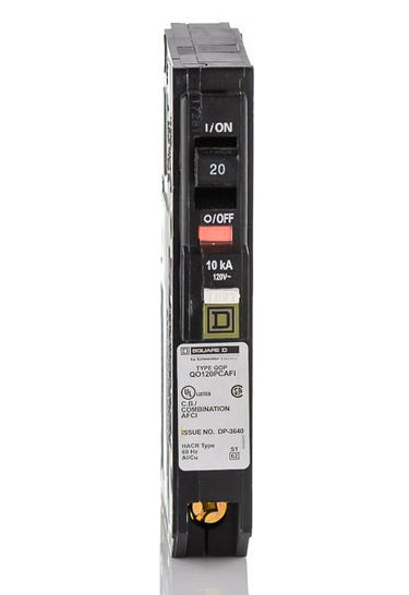 Square D QO120CAFI - 20A AFCI Miniature Circuit Breaker