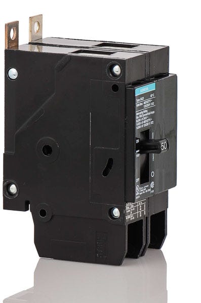 Outlets Siemens BQD250 breaker