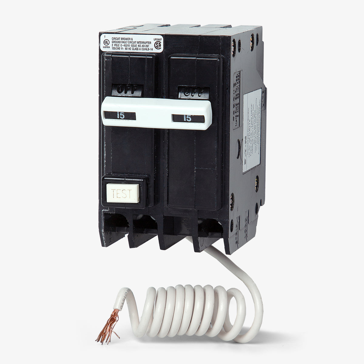 Eaton / Cutler-Hammer GFTCB215 - 15A GFCI Miniature Circuit Breaker