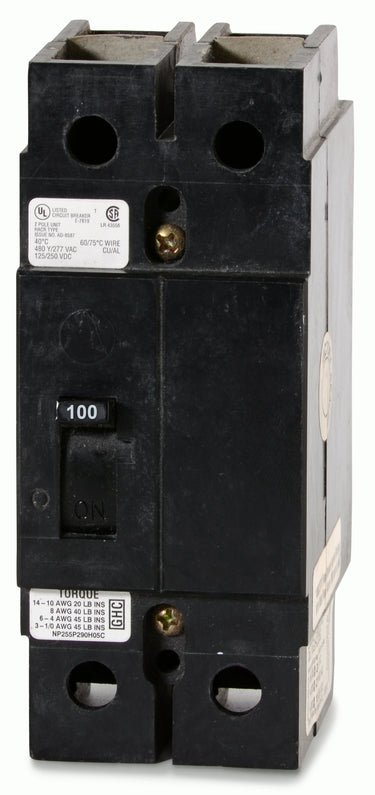 Eaton / Cutler-Hammer GHC2100 - 100A 2 Pole Molded Case Circuit Breaker
