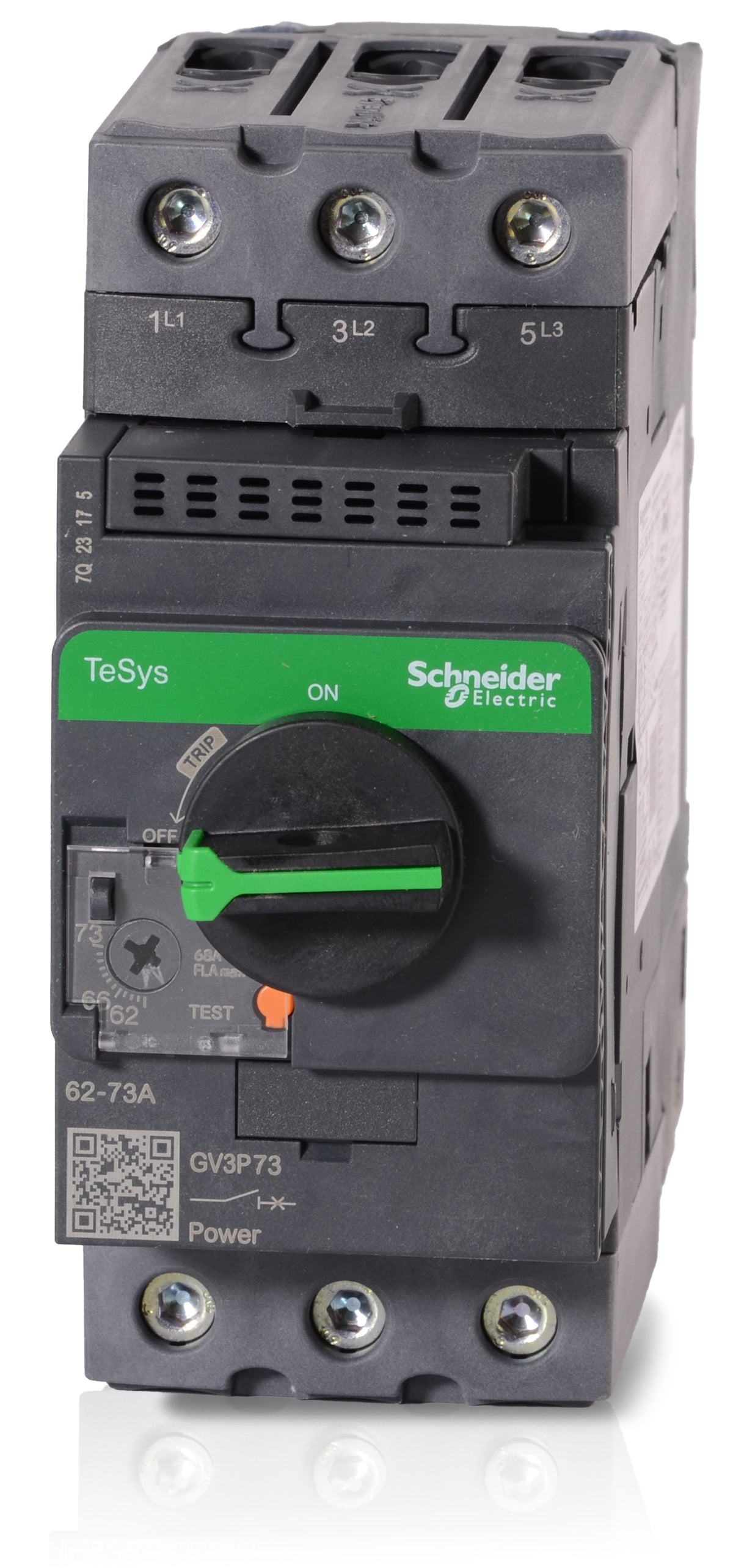 Square D GV3P73 - 73A 3 Pole Motor Protection Circuit Breaker