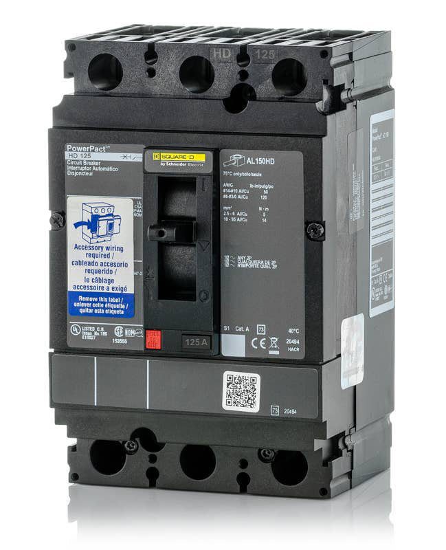 Square D HDL36125SA - 125A 3 Pole Molded Case Circuit Breaker
