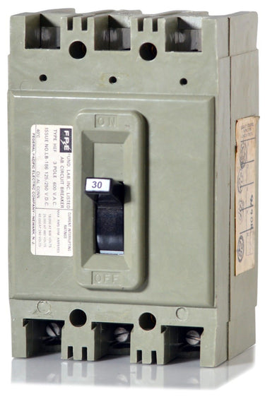 Federal Pacific HEF631030 - 30A 3 Pole Molded Case Circuit Breaker
