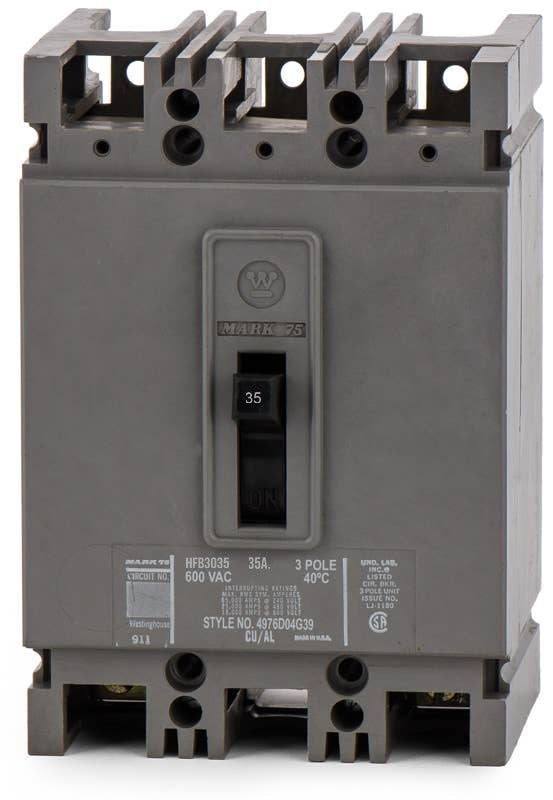Eaton / Cutler-Hammer HFB3035 - 35A 3 Pole Molded Case Circuit Breaker