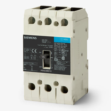 Siemens HGG3B015L - 15A 3 Pole Molded Case Circuit Breaker
