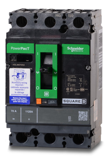 Schneider Electric HGL36070AA - 70A 3 Pole Molded Case Circuit Breaker