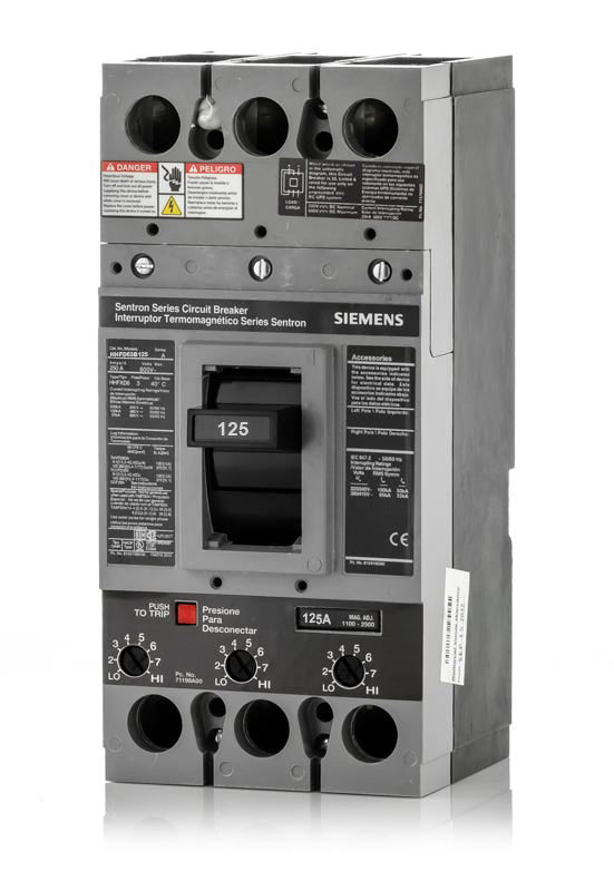 Siemens HHFD63B125 - 125A 3 Pole Molded Case Circuit Breaker