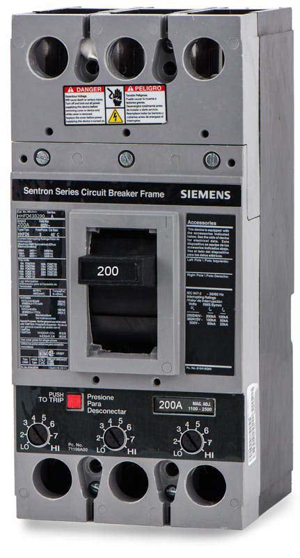 Siemens HHFD63B200 3 Pole Circuit Breaker