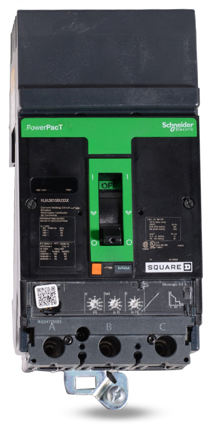 Square D HJA36150U33X - 150A 3 Pole Molded Case Circuit Breaker