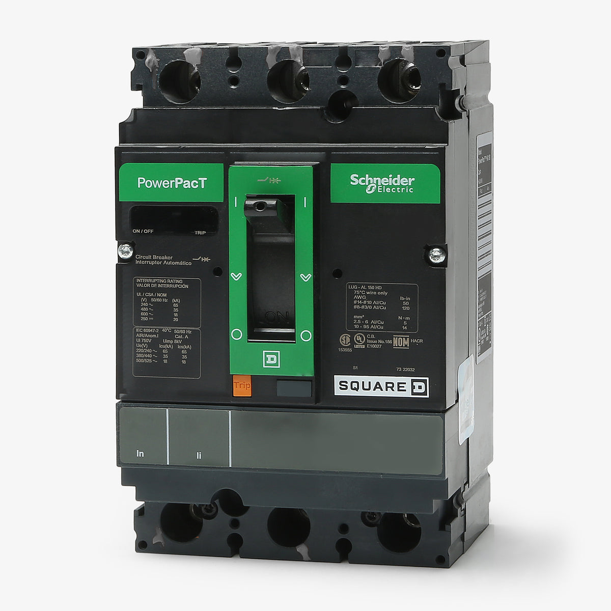 Square D HJL36060 - 60A 3 Pole Molded Case Circuit Breaker