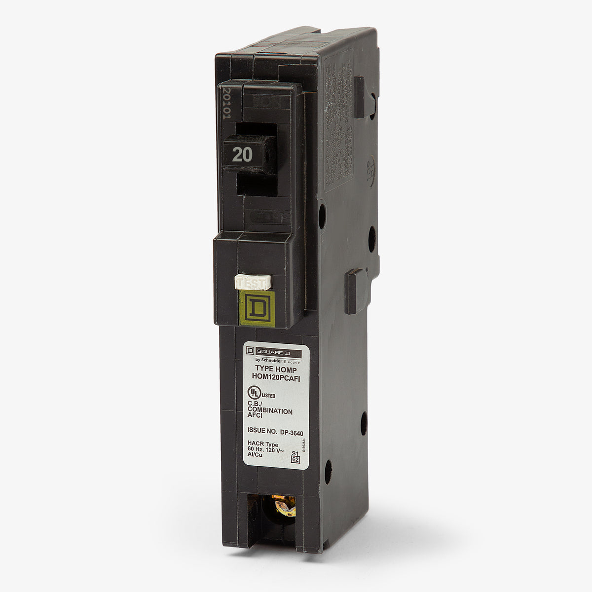 Square D HOM120PCAFI - 20A AFCI Miniature Circuit Breaker