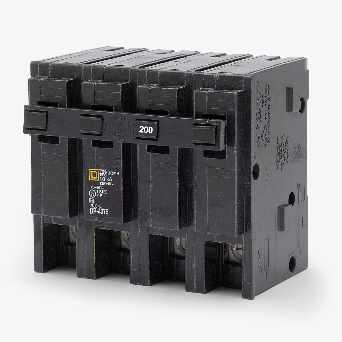 Square D HOM2200 - 200A 2 Pole Miniature Circuit Breaker