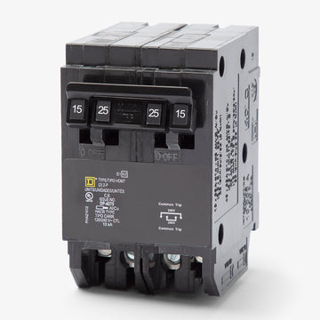 Schneider Electric HOMT215225 - 15/25A Quad Tandem Miniature Circuit Breaker
