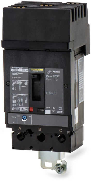 Square D JGA36175LC - 175A 3 Pole Molded Case Circuit Breaker