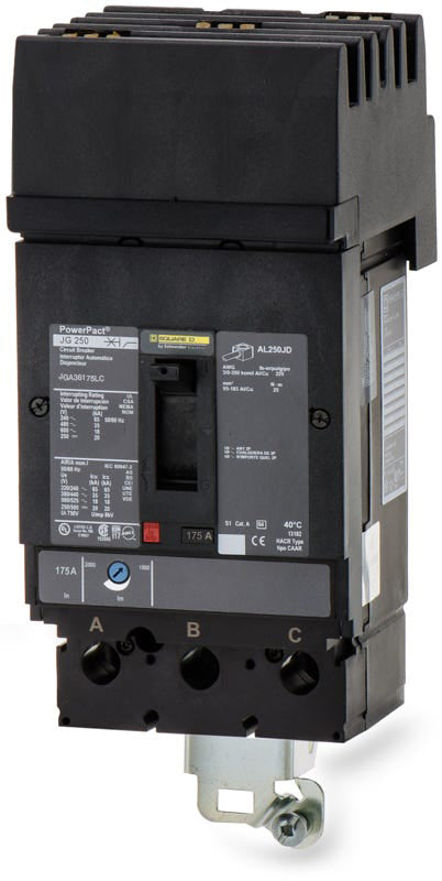 Square D JGA36175LC - 175A 3 Pole Molded Case Circuit Breaker