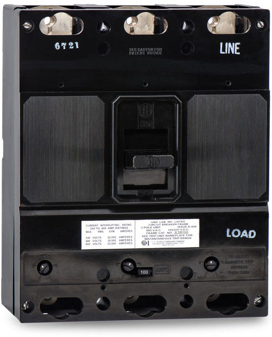 Siemens / ITE JL3B100 - 100A 3 Pole Molded Case Circuit Breaker