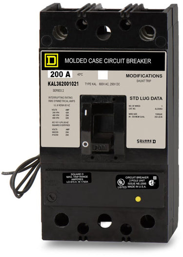 Square D KAL362001021 3 Pole Circuit Breaker
