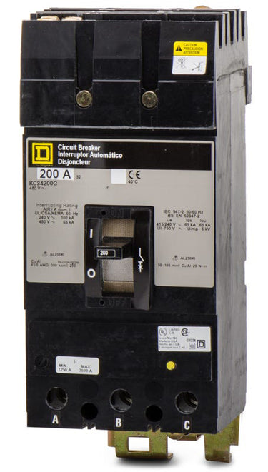 Square D KC34200G - 200A 3 Pole Molded Case Circuit Breaker