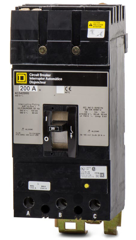 Square D KC34200G - 200A 3 Pole Molded Case Circuit Breaker