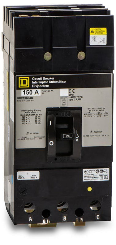 Square D KH26150AB - 150A 2 Pole Molded Case Circuit Breaker