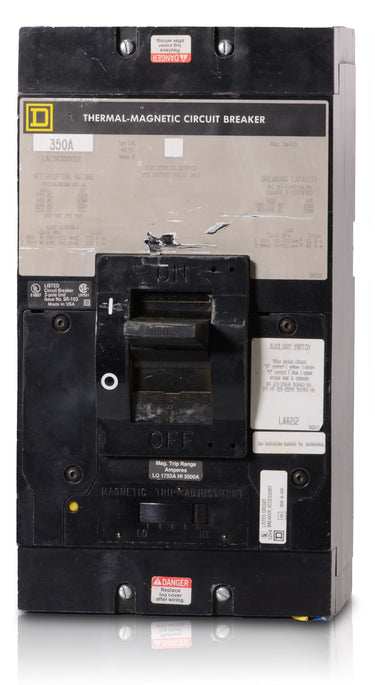 Square D LAL363501212 - 350A 3 Pole Molded Case Circuit Breaker