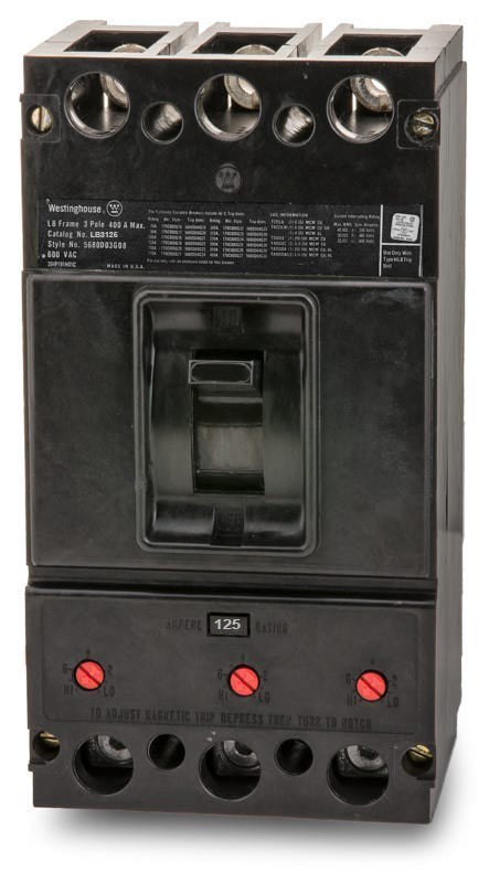 Eaton / Westinghouse LB3125 - 125A 3 Pole Molded Case Circuit Breaker