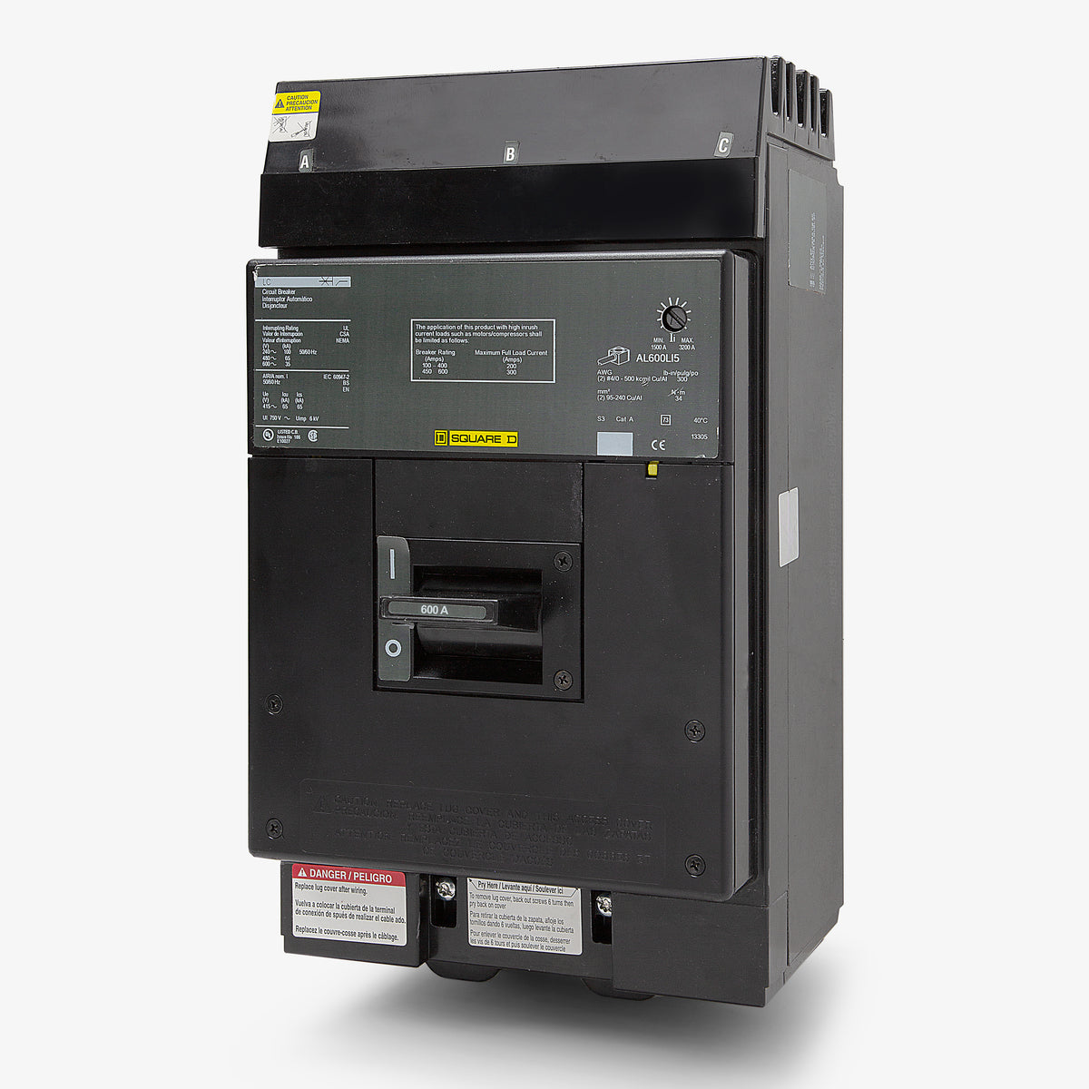 Square D LC36600 - 600A 3 Pole Molded Case Circuit Breaker