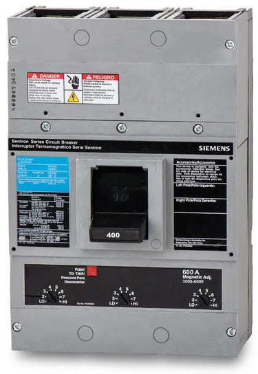 Siemens LD63B400 3 Pole Circuit Breaker
