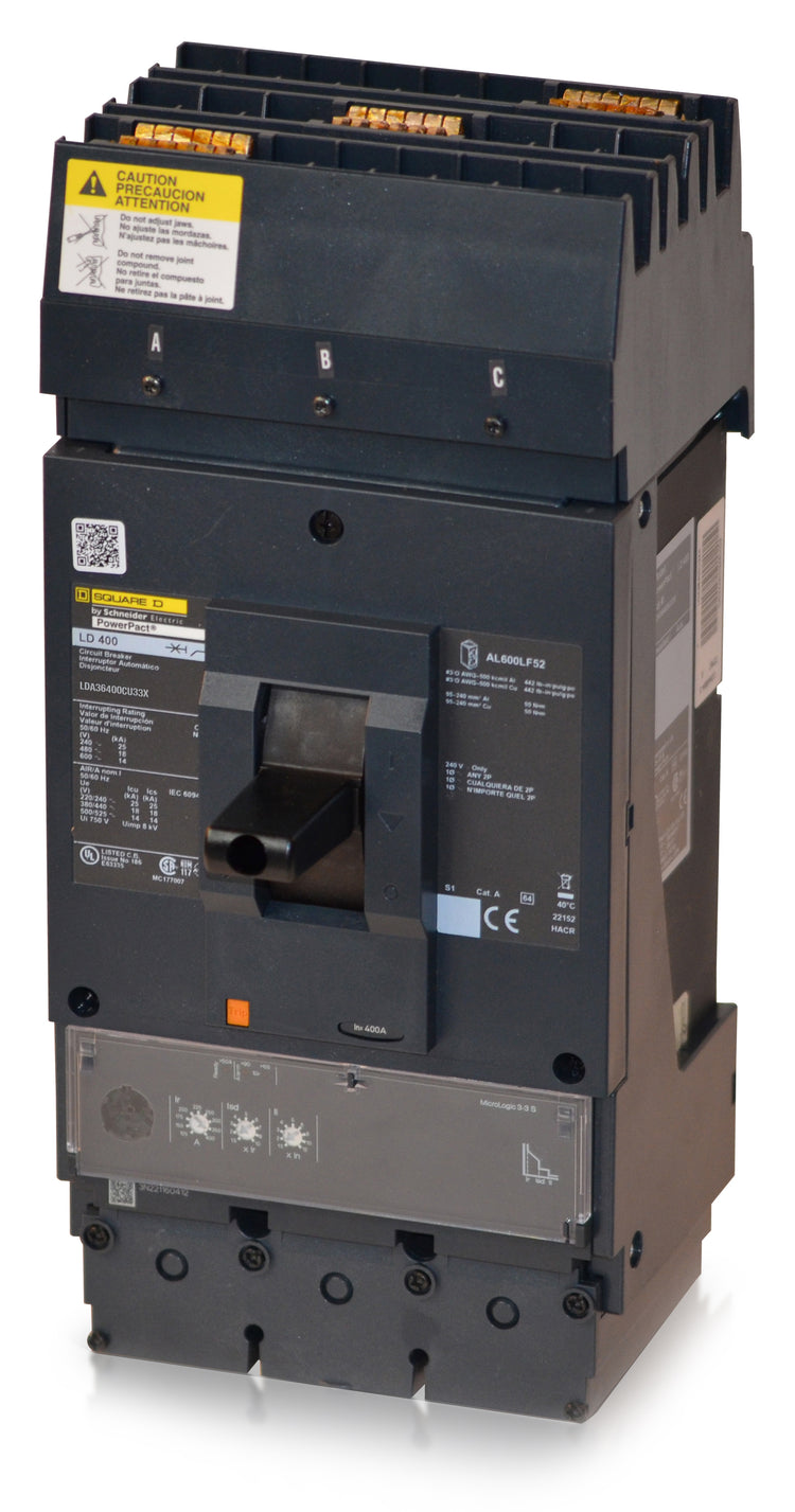 Square D LDA36400CU33X - 400A 3 Pole Molded Case Circuit Breaker