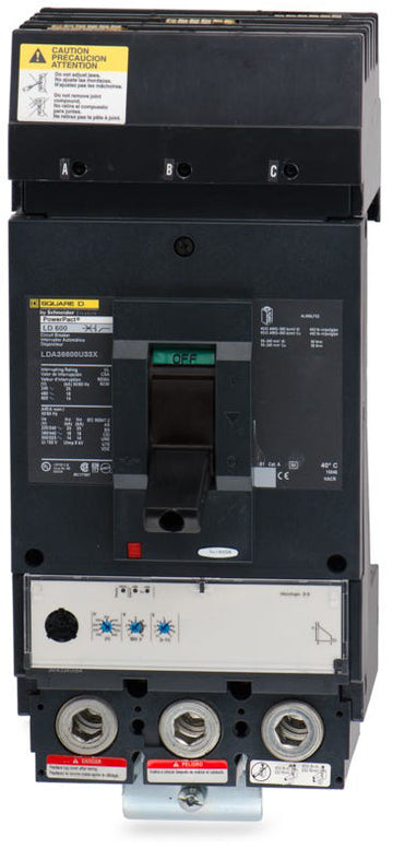 Square D LDA36600U33X - 600A 3 Pole Molded Case Circuit Breaker